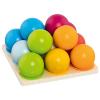 PYRAMIDE DE BOULES MULTICOLORES