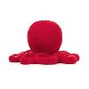 PELUCHE LE GRAND POULPE COLORIS ROUGE CRANBERRY