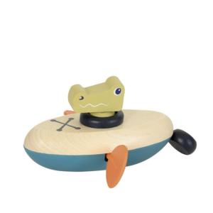 JEU DE BAIN LE CROCODILE DANS SON BATEAU