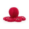 PELUCHE LE PETIT POULPE COLORIS ROUGE CRANBERRY