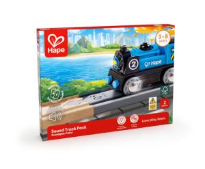 PACK DE 2 RAILS BOIS ET SONORE RÉALISTE AU SIFFLET DU TRAIN