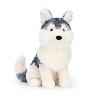 JACKSON PELUCHE CHIEN HUSKY AU PELAGE GRIS/BLANC