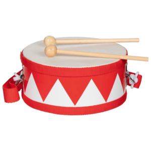 PETIT TAMBOUR ROUGE AVEC DEUX BAGUETTES