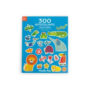 CAHIER DE 300 STICKERS REPOSITIONNABLES "les toupitis"