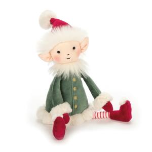 POUPÉE PELUCHE ELFE EN HABIT DE LUTIN