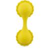 HOCHET MARACAS JAUNE EN SILICONE SOUPLE ET DOUCE