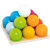 PYRAMIDE DE BOULES MULTICOLORES