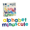 COFFRET DE MAGNETS EN BOIS ALPHABET 80 LETTRES MINUSCULES