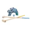 JEU DE CROQUET EN BOIS ANIMAUX MAMAN BÉBÉ