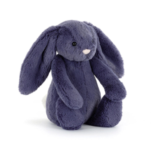 PELUCHE PETIT LAPIN COLORIS BLEU SAPHIR