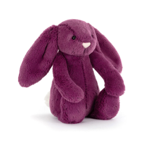 PELUCHE PETIT LAPIN COLORIS POUPRE