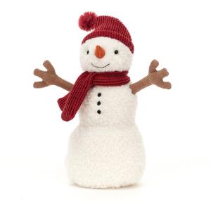 BONHOMME DE NEIGE AU BONNET ROUGE