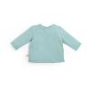 TEE-SHIRT EN COTON FLAMMÉ COLORIS VERT D'EAU "collection WOUF"