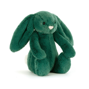 PELUCHE PETIT LAPIN COLORIS VERT SAPIN