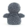 PELUCHE PETIT PINGOUIN DUVETEUX GRIS/BLANC