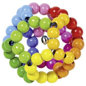 BALLE HOCHET FLEXIBLE EN PERLES MULTICOLORES