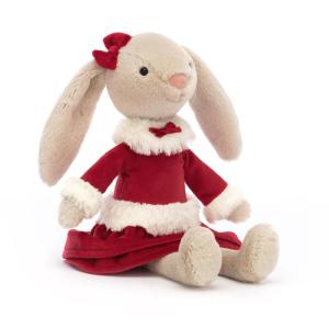 PETITE PELUCHE LAPIN EN TENUE DE NOËL