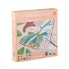 COFFRET DE QUATRE PEINTURES AU NUMÉRO "les Rosalies"